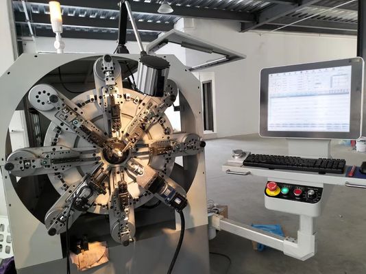 0.3-2.5mm عالية الكفاءة CNC آلة الربيع الكمبيوتر متعددة الوظائف Coiler