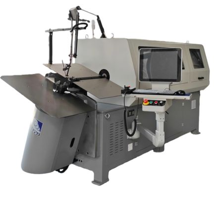 الفولاذ الربيعي 2 - 8mm 3D CNC Wire Bender تشكيل مستقر مع نظام CNC