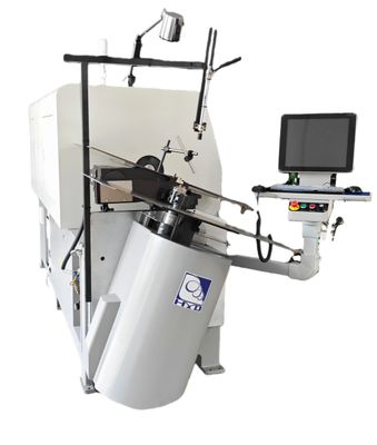 الفولاذ الربيعي 2 - 8mm 3D CNC Wire Bender تشكيل مستقر مع نظام CNC
