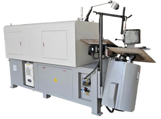 الفولاذ الربيعي 2 - 8mm 3D CNC Wire Bender تشكيل مستقر مع نظام CNC