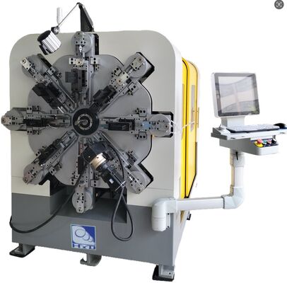 12-14 محور الآلي CNC آلة صنع الربيع 1 إلى 4mm أنظمة الملفوفة