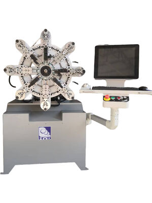 آلة لف زنبرك أوتوماتيكية دقيقة بدون علبة متعددة الوظائف لتصنيع وتشكيل مكونات قلب المحرك بقطر 0.3-2.5 مم