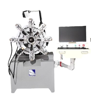 آلة لف زنبرك أوتوماتيكية دقيقة بدون علبة متعددة الوظائف لتصنيع وتشكيل مكونات قلب المحرك بقطر 0.3-2.5 مم