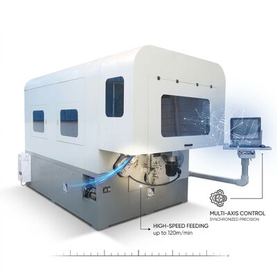 العديد من المحاور آلة تشكيل الربيع الكمبيوتر عالية الناتج خط آلة الربيع CNC