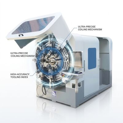 العديد من المحاور آلة تشكيل الربيع الكمبيوتر عالية الناتج خط آلة الربيع CNC