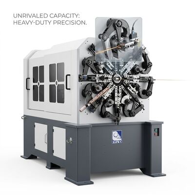 آلة الربيع CNC الدوارة بخمسة محاور 1.0 - 4.0 مم نظام المحرك الياباني