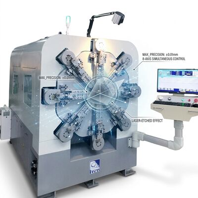 آلة تصنيع الزنبرك CNC ذات الدقة العالية، أنظمة محرك سيرفو أحادية المحور