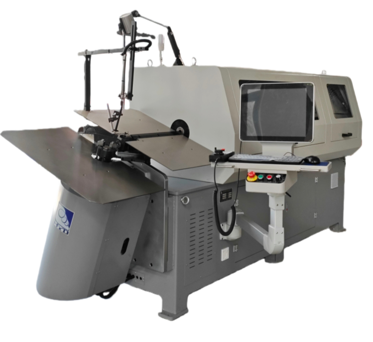 الفولاذ الربيعي 2 - 8mm 3D CNC Wire Bender تشكيل مستقر مع نظام CNC