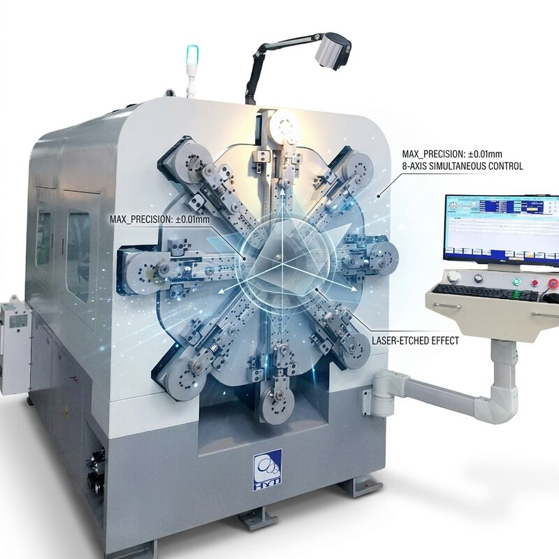 آلة تصنيع الزنبرك CNC ذات الدقة العالية، أنظمة محرك سيرفو أحادية المحور
